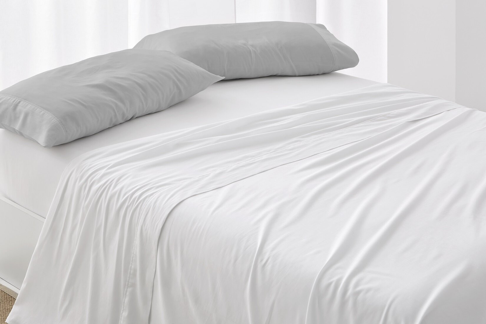 Funda almohada algodón orgánico. Cama 150-160cm., Dormitorio