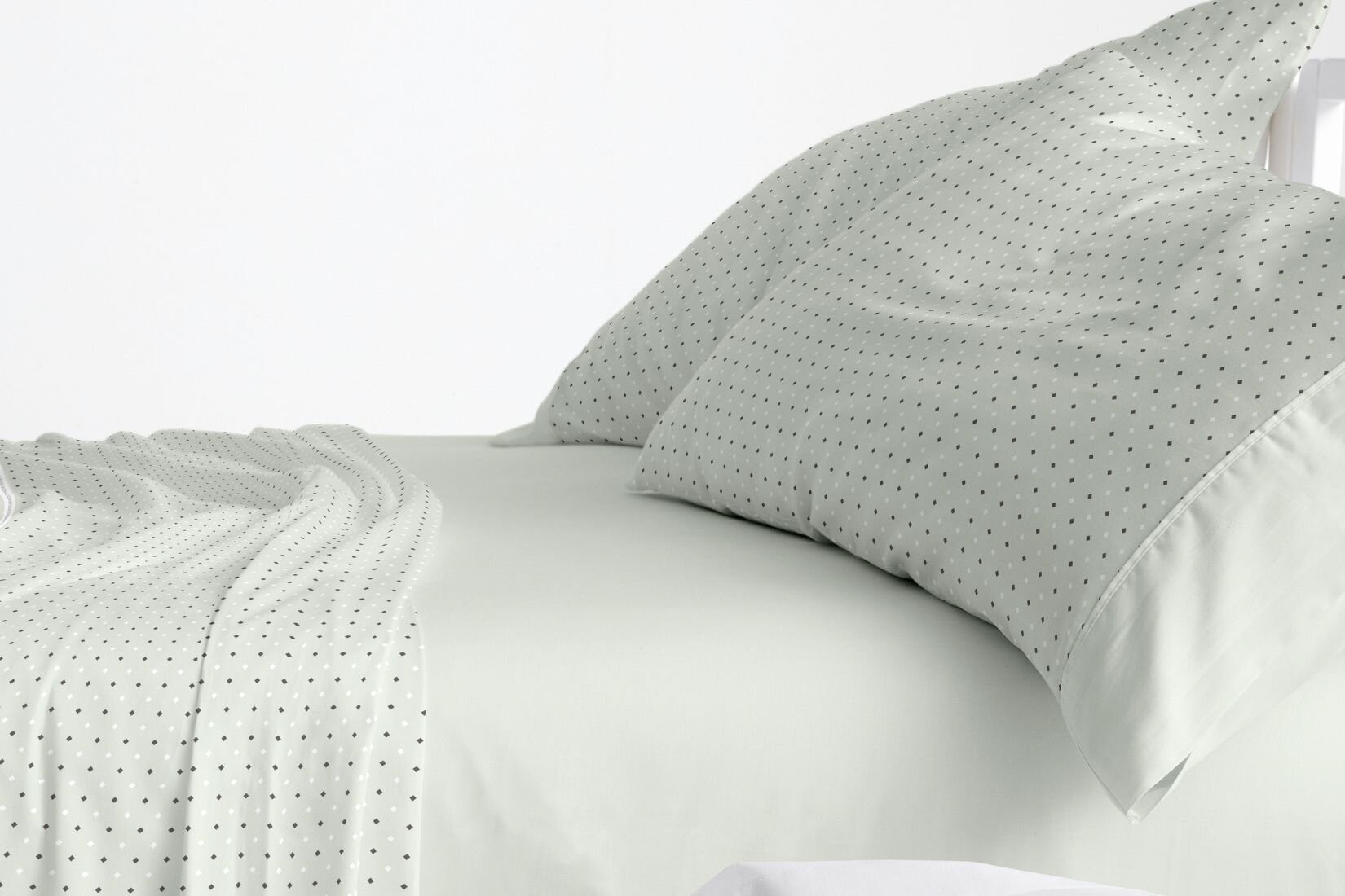 Sábana bajera de punto ajustable 100% algodón verde cama 150/160