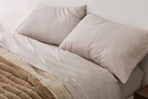 Sábanas de invierno tejido Velvelina®, textura aterciopelada, 005 Beige