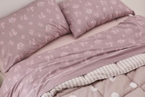 Sábanas de invierno tejido Velvelina®, textura aterciopelada, 006 Rosa Palo